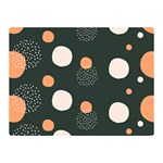 Black peach white  Double Sided Flano Blanket (Mini)  35 x27  Blanket Front