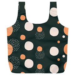 Black Peach White  Full Print Recycle Bag (xxl) by Sobalvarro