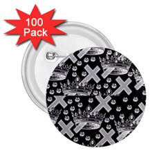 Royalcrown 2 25  Buttons (100 Pack) 