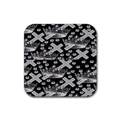 Royalcrowns Rubber Coaster (square)  by PollyParadise