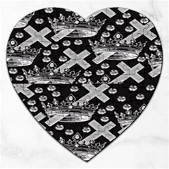 Royalcrowns Jigsaw Puzzle (heart) by PollyParadise