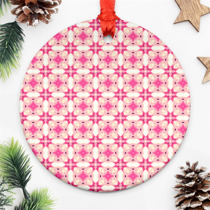 Pinkshabby Ornament (Round)