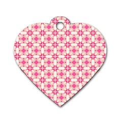 Pinkshabby Dog Tag Heart (one Side)