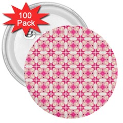 Pinkshabby 3  Buttons (100 Pack)  by PollyParadise