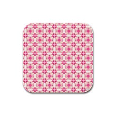 Pinkshabby Rubber Square Coaster (4 Pack)  by PollyParadise