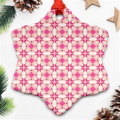 Pinkshabby Snowflake Ornament (two Sides) by PollyParadise