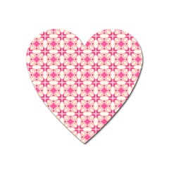 Pink-shabby-chic Heart Magnet