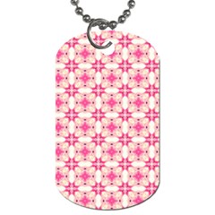 Pink-shabby-chic Dog Tag (one Side) by PollyParadise