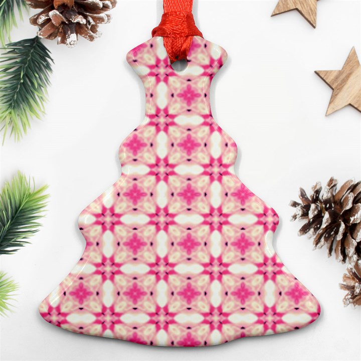 Pink-shabby-chic Ornament (Christmas Tree) 