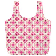 Pink-shabby-chic Full Print Recycle Bag (xl) by PollyParadise