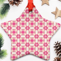 Pink-shabby-chic Star Ornament (two Sides) by PollyParadise