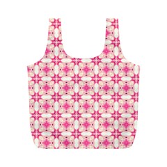 Pink-shabby-chic Full Print Recycle Bag (m) by PollyParadise