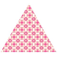 Pink-shabby-chic Wooden Puzzle Triangle by PollyParadise