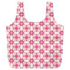 Pink-shabby-chic Full Print Recycle Bag (xxl) by PollyParadise