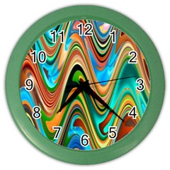 Icecreams Color Wall Clock by PollyParadise