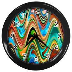 Icecreams Wall Clock (black) by PollyParadise