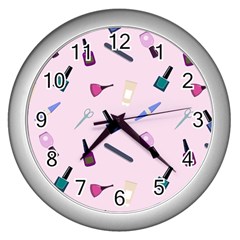 Accessories For Manicure Wall Clock (silver) by SychEva