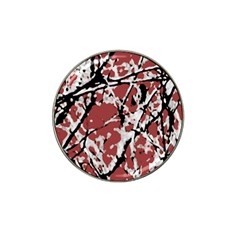 Vibrant Abstract Textured Artwork Print Hat Clip Ball Marker (4 Pack) by dflcprintsclothing