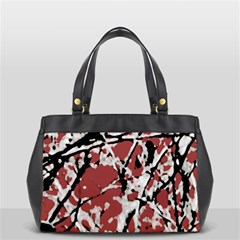 Vibrant Abstract Textured Artwork Print Oversize Office Handbag (2 Sides) by dflcprintsclothing