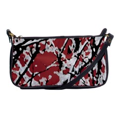 Vibrant Abstract Textured Artwork Print Shoulder Clutch Bag