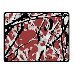 Vibrant Abstract Textured Artwork Print Fleece Blanket (small) by dflcprintsclothing