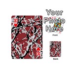 Vibrant Abstract Textured Artwork Print Playing Cards 54 Designs (Mini) Front - Heart10