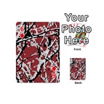 Vibrant Abstract Textured Artwork Print Playing Cards 54 Designs (Mini) Front - Diamond6