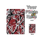 Vibrant Abstract Textured Artwork Print Playing Cards 54 Designs (Mini) Front - Spade6