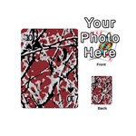 Vibrant Abstract Textured Artwork Print Playing Cards 54 Designs (Mini) Front - Spade10