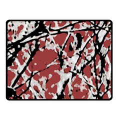 Vibrant Abstract Textured Artwork Print Double Sided Fleece Blanket (small)  by dflcprintsclothing