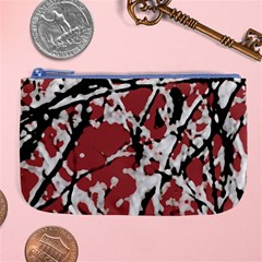 Vibrant Abstract Textured Artwork Print Large Coin Purse by dflcprintsclothing