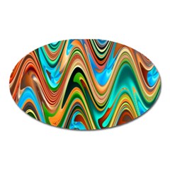 Icecreams2 Oval Magnet