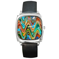 Icecreams2 Square Metal Watch