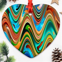 Icecreams2 Heart Ornament (two Sides) by PollyParadise