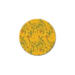 Folk floral pattern. Abstract flowers surface design. Seamless pattern Golf Ball Marker (4 pack)