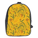 Folk floral pattern. Abstract flowers surface design. Seamless pattern School Bag (Large) Front