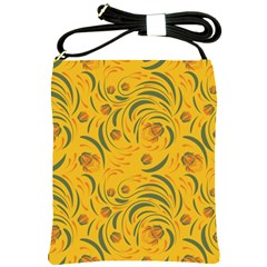 Folk floral pattern. Abstract flowers surface design. Seamless pattern Shoulder Sling Bag