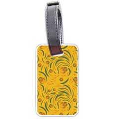 Folk Floral Pattern  Abstract Flowers Surface Design  Seamless Pattern Luggage Tag (one Side) by Eskimos