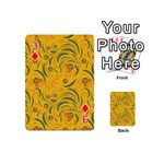 Folk floral pattern. Abstract flowers surface design. Seamless pattern Playing Cards 54 Designs (Mini) Front - Diamond3