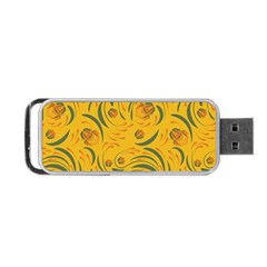 Folk Floral Pattern  Abstract Flowers Surface Design  Seamless Pattern Portable Usb Flash (two Sides) by Eskimos