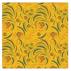 Folk Floral Pattern  Abstract Flowers Surface Design  Seamless Pattern Large Satin Scarf (square) by Eskimos