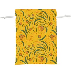 Folk floral pattern. Abstract flowers surface design. Seamless pattern  Lightweight Drawstring Pouch (XL)