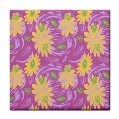 Folk Floral Pattern  Abstract Flowers Surface Design  Seamless Pattern Tile Coaster by Eskimos