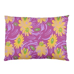 Folk Floral Pattern  Abstract Flowers Surface Design  Seamless Pattern Pillow Case by Eskimos