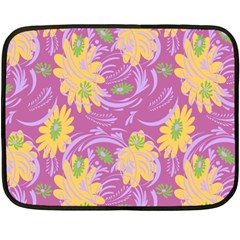 Folk Floral Pattern  Abstract Flowers Surface Design  Seamless Pattern Fleece Blanket (mini) by Eskimos