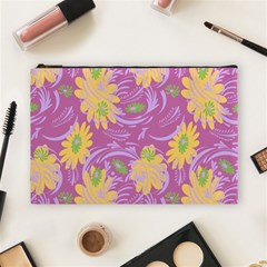 Folk Floral Pattern  Abstract Flowers Surface Design  Seamless Pattern Cosmetic Bag (large) by Eskimos