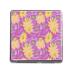 Folk Floral Pattern  Abstract Flowers Surface Design  Seamless Pattern Memory Card Reader (square 5 Slot) by Eskimos