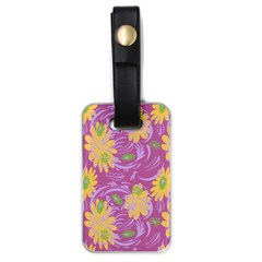 Folk Floral Pattern  Abstract Flowers Surface Design  Seamless Pattern Luggage Tag (one Side) by Eskimos