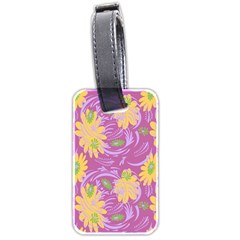 Folk Floral Pattern  Abstract Flowers Surface Design  Seamless Pattern Luggage Tag (two Sides) by Eskimos