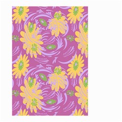 Folk Floral Pattern  Abstract Flowers Surface Design  Seamless Pattern Small Garden Flag (two Sides) by Eskimos